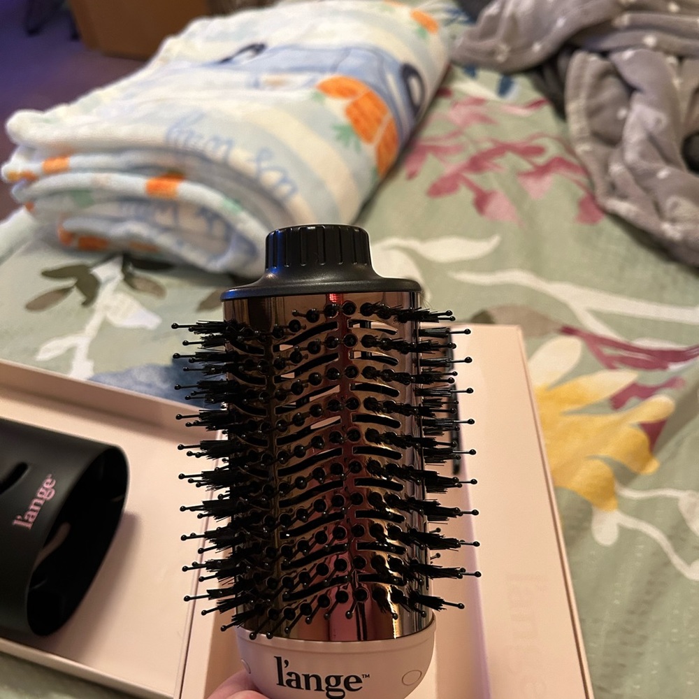 L’Ange large blow dryer and styling brush.